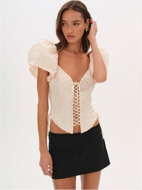 For Love & Lemons Frosted Organza Top